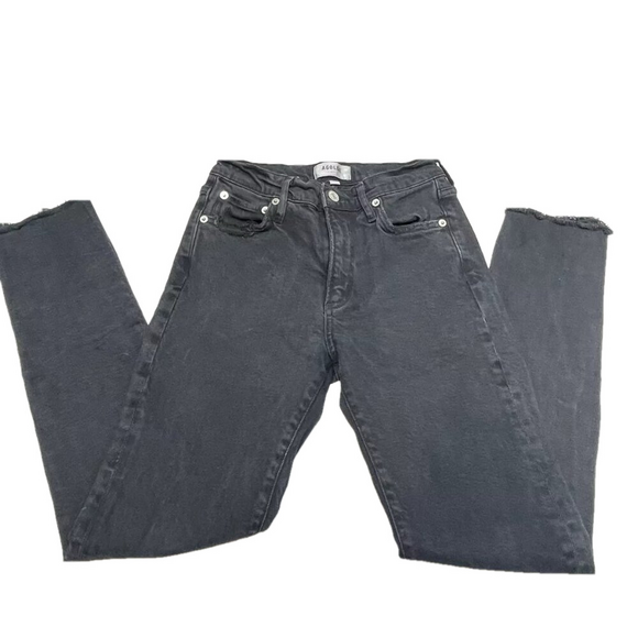 NEW AGOLDE Women's 24 Lana Mid Rise Straight Jeans Conduct - Picture 1 of 5